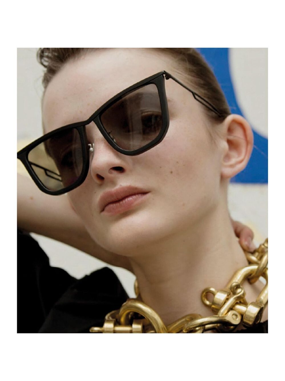 Women's Projekt Produkt x Rejina Pyo Black Cat Eye Sunglasses One Size